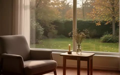 Ein ruhiger, sonnendurchfluteter Raum mit einem Sessel an einem Fenster mit Blick auf einen friedlichen Garten. - Foto: über boerse-global.de