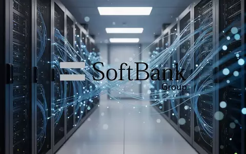 Abstrakte Darstellung einer modernen Server-Infrastruktur mit blauem Licht für technologische Investitionen. - Foto: über boerse-global.de