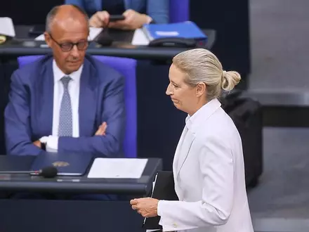 Friedrich Merz und Alice Weidel (Archiv) - Foto: via dts Nachrichtenagentur