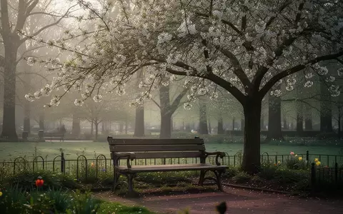 Symbolbild: Parkbank unter einem blühenden Baum - Foto: über boerse-global.de