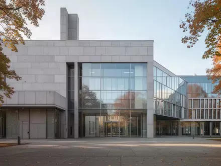 Moderne Fassade eines Berliner Regierungsgebäudes bei Tageslicht. - Foto: über boerse-global.de