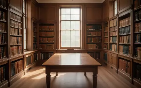 Ein ruhiger, holzgetäfelter Bibliotheksraum im Institute for Advanced Study in Princeton mit Bücherregalen und natürlichem Licht. - Foto: über boerse-global.de