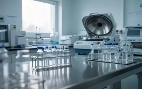 Ein steriles, modernes medizinisches Labor mit wissenschaftlichen Geräten und Glasphiolen in natürlichem Tageslicht. - Foto: über boerse-global.de