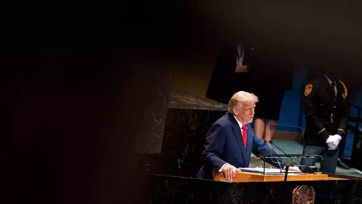 Trumps Rede wird am ersten Tag der UN-Generaldebatte erwartet. (Archivbild) - Bild: Angelina Katsanis/AP/dpa