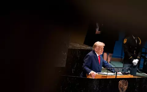 Trumps Rede wird am ersten Tag der UN-Generaldebatte erwartet. (Archivbild) - Foto: Angelina Katsanis/AP/dpa