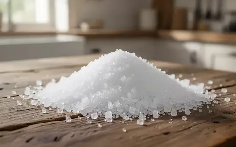 Nahaufnahme von weißem Kristallzucker auf einem Holztisch bei natürlichem Licht. - Foto: über boerse-global.de