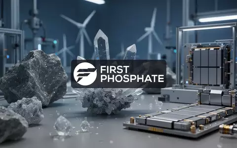 Abstrakte Darstellung von mineralischen Strukturen und moderner Batterietechnologie in einem Laborumfeld. - Foto: über boerse-global.de