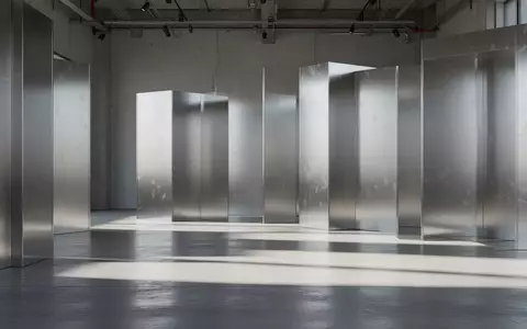 Minimalistischer Raum mit gebürsteten Aluminiumoberflächen und weichem, natürlichem Licht. - Foto: über boerse-global.de