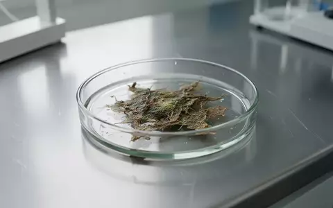 Eine Laborumgebung mit einer Petrischale auf einer Edelstahloberfläche, die zur Untersuchung organischer Proben dient. - Foto: über boerse-global.de