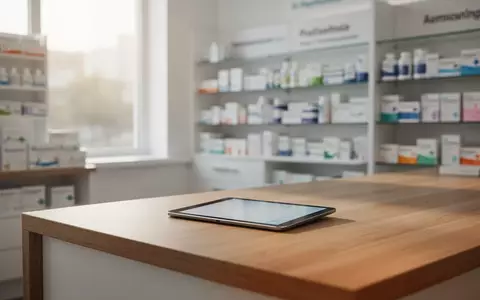 Modernes Apothekeninterieur mit einem Tablet auf dem Tresen, symbolisch für die digitale Erweiterung von CubeDoc. - Foto: über boerse-global.de