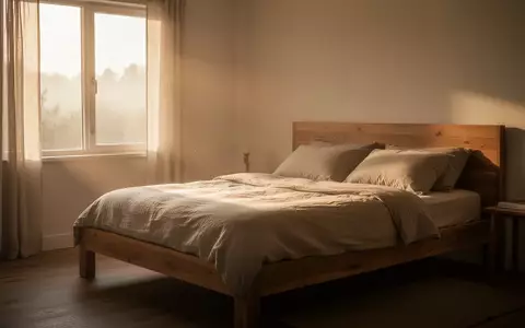Ein minimalistisch eingerichtetes, sonnendurchflutetes Schlafzimmer am frühen Morgen mit Fokus auf Ruhe und Struktur. - Foto: über boerse-global.de
