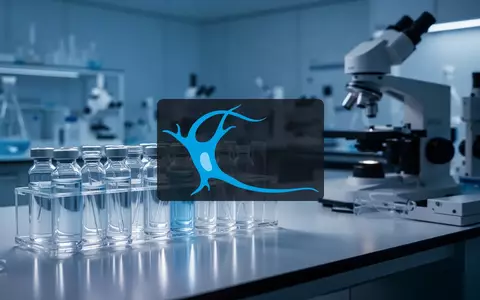 Modernes, minimalistisches pharmazeutisches Forschungslabor mit medizinischen Geräten in blauem Licht. - Foto: über boerse-global.de