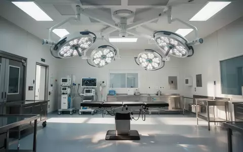 Ein steriler, moderner Operationssaal für Herzchirurgie mit heller Beleuchtung und medizinischer Infrastruktur. - Foto: über boerse-global.de