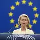 Die Präsidentin der Europäischen Kommission, Ursula von der Leyen, gratulierte dem Handelskommissar zum verhandelten Abkommen. (Archivbild) - Bild: Pascal Bastien/AP/dpa