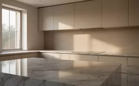 Eine helle, moderne Küche mit einer sauberen Arbeitsplatte und minimalistischem Design bei natürlichem Tageslicht. - Foto: über boerse-global.de