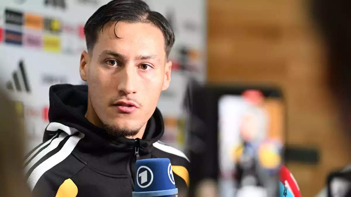 Younes Ebnoutalib hat sich für die DFB-Elf und gegen Einsätze für Marokko entschieden.  - Bild: Federico Gambarini/dpa