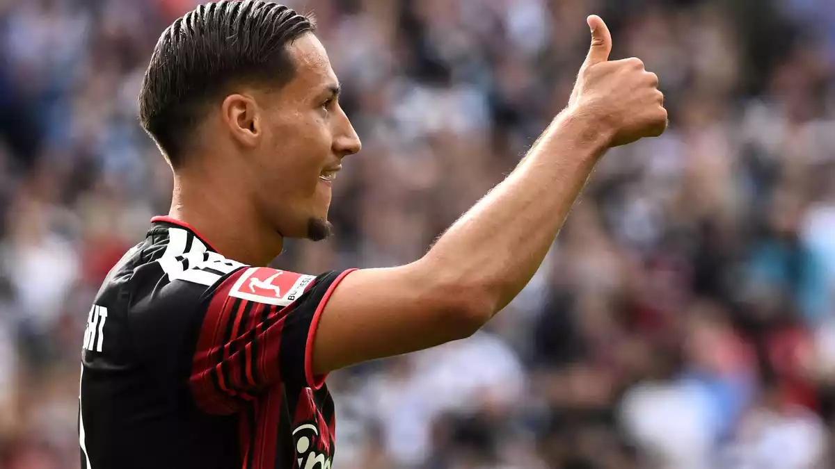 Younes Ebnoutalib hat für Frankfurt in dieser Saison vier Bundesliga-Tore erzielt. (Archivbild)  - Bild: Florian Wiegand/dpa