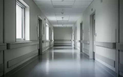 Ein leerer, heller Krankenhausflur mit glänzendem Boden und sanftem Tageslicht. - Foto: über boerse-global.de