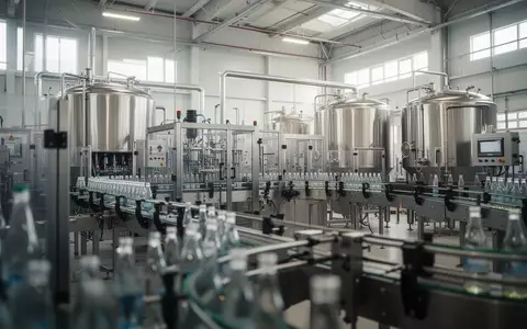 Moderne AbfĂĽll- und Verpackungsanlage in einer hellen Industriehalle - Foto: ĂĽber boerse-global.de