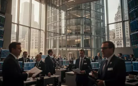 Moderne Finanzarchitektur und geschäftiges Treiben an der Börse in einem professionellen Umfeld. - Foto: über boerse-global.de
