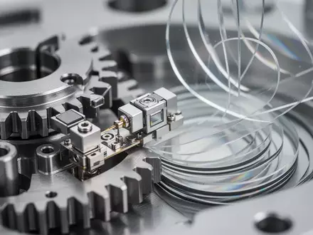 Nahaufnahme von feinmechanischen Präzisionsbauteilen und magnetischen Aktuatoren in einer Laborumgebung. - Foto: über boerse-global.de