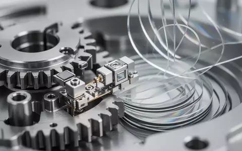 Nahaufnahme von feinmechanischen Präzisionsbauteilen und magnetischen Aktuatoren in einer Laborumgebung. - Foto: über boerse-global.de