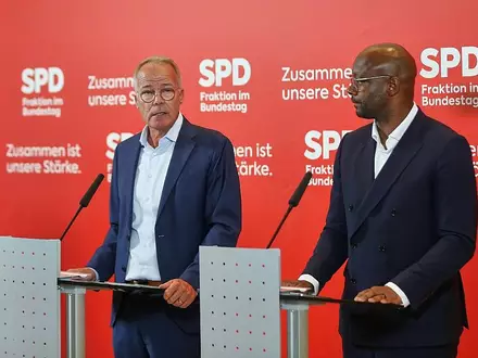 Matthias Miersch und Armand Zorn am 22.09.2026 - Foto: via dts Nachrichtenagentur