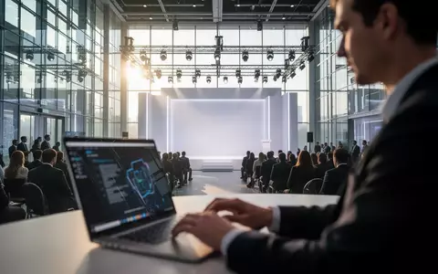Ein moderner Konferenzraum während eines Cloud-Technologie-Events mit hellem Tageslicht und professioneller Atmosphäre. - Foto: über boerse-global.de