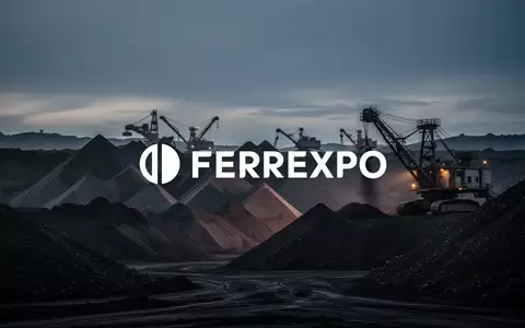 Abstrakte Industrielandschaft bei Dämmerung mit geometrischen Erzstrukturen und industrieller Atmosphäre. - Foto: über boerse-global.de