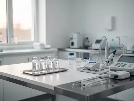 Ein minimalistisch eingerichteter, heller medizinischer Untersuchungsraum mit sterilen Oberflächen und medizinischen Geräten. - Foto: über boerse-global.de