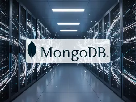 Abstrakte Darstellung eines modernen Rechenzentrums mit leuchtenden Glasfaserleitungen für Cloud-Technologie. - Foto: über boerse-global.de