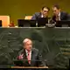 UN-Generalsekretär António Guterres bei seiner letzten großen Rede in einer Generaldebatte der UN-Vollversammlung in New York. - Bild: Seth Wenig/AP/dpa