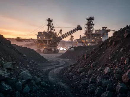 Industrielle Bergbauanlage bei Sonnenaufgang als Symbol für strategische Rohstoffförderung und staatliche Unterstützung. - Foto: über boerse-global.de