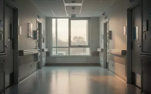 Ein heller, moderner Krankenhausflur in einer Kinderklinik mit ruhiger Atmosphäre und Tageslichteinfall. - Foto: über boerse-global.de
