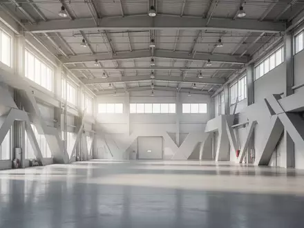 Eine weitläufige, moderne Industriehalle mit klaren Linien und hellem Tageslicht als Symbol für technologisches Wachstum. - Foto: über boerse-global.de