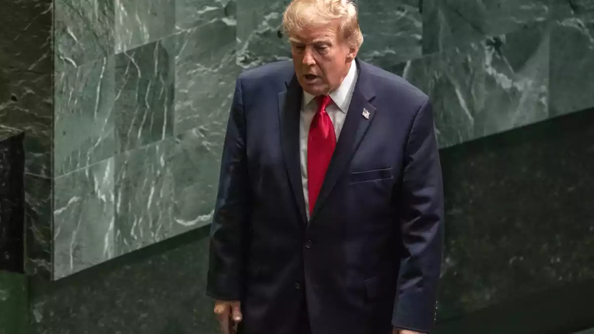Vertreter der USA und des Irans haben sich am Rande der UN-Generaldebatte in New York getroffen - sagt US-Präsident Donald Trump.  - Bild: Michael Kappeler/dpa