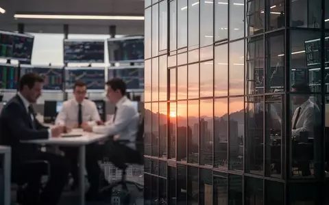 Ein modernes Bürogebäude in der Schweiz bei Sonnenuntergang, das die Dynamik der Finanzmärkte symbolisiert. - Foto: über boerse-global.de