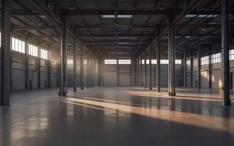 Moderne, leere Industriehalle mit hohen Decken und Stahlträgern, die eine Logistikumgebung symbolisiert. - Foto: über boerse-global.de