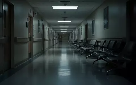 Ein leerer, steril wirkender Krankenhausflur mit glänzendem Boden und einer Reihe unbesetzter Sitzgelegenheiten. - Foto: über boerse-global.de