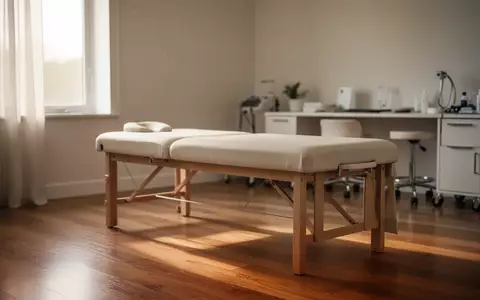 Ein minimalistisch eingerichteter, heller Behandlungsraum in einer physiotherapeutischen Praxis. - Foto: über boerse-global.de