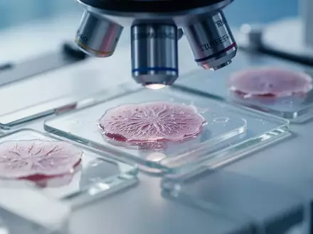 Mikroskopische Aufnahme von biologischen Gewebeproben in einem medizinischen Forschungslabor. - Foto: über boerse-global.de