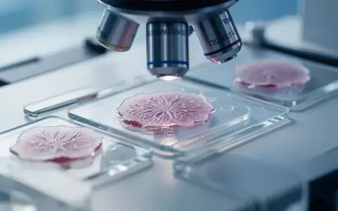 Mikroskopische Aufnahme von biologischen Gewebeproben in einem medizinischen Forschungslabor. - Foto: über boerse-global.de