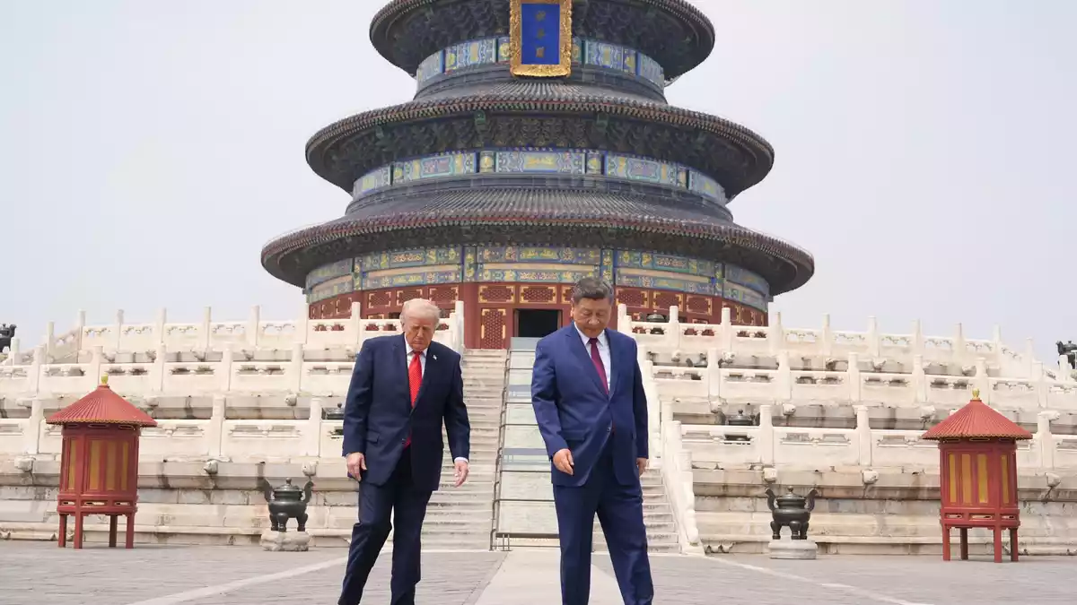 Xi brachte Trump an bedeutende Orte Pekings (Archivbild). - Bild: Mark Schiefelbein/AP/dpa