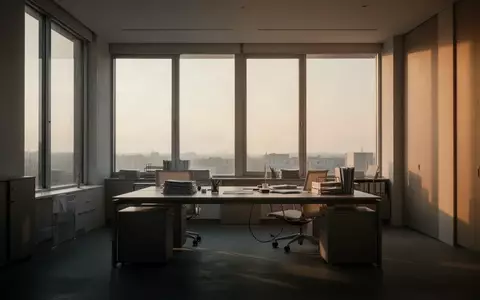 Ein leerer, modern gestalteter Büroraum mit neutralem Licht, der eine ruhige und aufgeräumte Arbeitsatmosphäre vermittelt. - Foto: über boerse-global.de