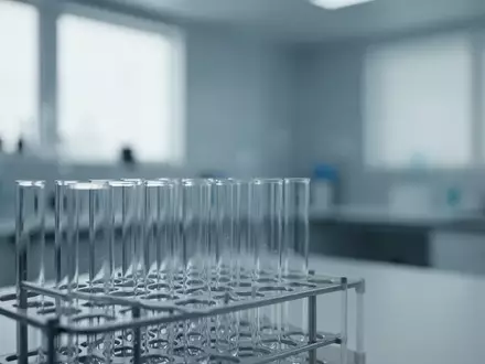 Leere Reagenzgläser in einem sterilen, modern eingerichteten medizinischen Labor mit neutraler Beleuchtung. - Foto: über boerse-global.de