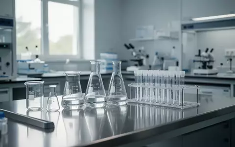 Ein steriler, hochmoderner mikrobiologischer Laborarbeitsplatz mit Laborgeräten aus Glas und Edelstahl in einer hellen, klinischen Umgebung. - Foto: über boerse-global.de