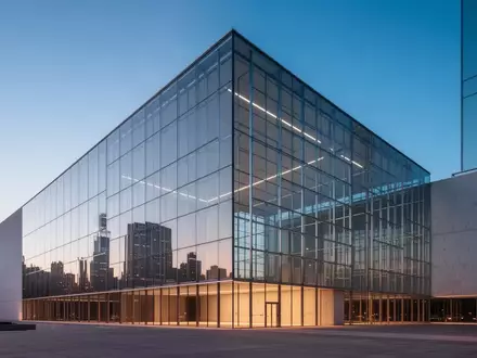 Moderne Glas- und Stahlarchitektur des UN-Hauptquartiers bei Dämmerung, die Transparenz und staatliche Ordnung symbolisiert. - Foto: über boerse-global.de