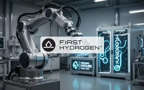 Ein hochmoderner Roboterarm in einer industriellen Umgebung, der technologische Innovation und Wasserstoffantriebe symbolisiert. - Foto: über boerse-global.de