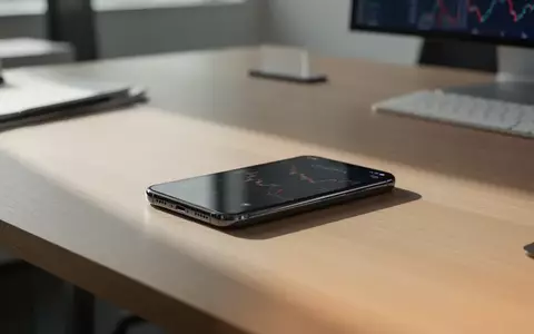 Ein modernes Smartphone auf einem minimalistischen Schreibtisch in einem hellen Büro. - Foto: über boerse-global.de
