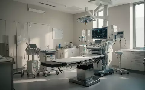 Moderner, steriler Behandlungsraum in einer Klinik mit medizinischer Ausrüstung in neutralem Licht. - Foto: über boerse-global.de